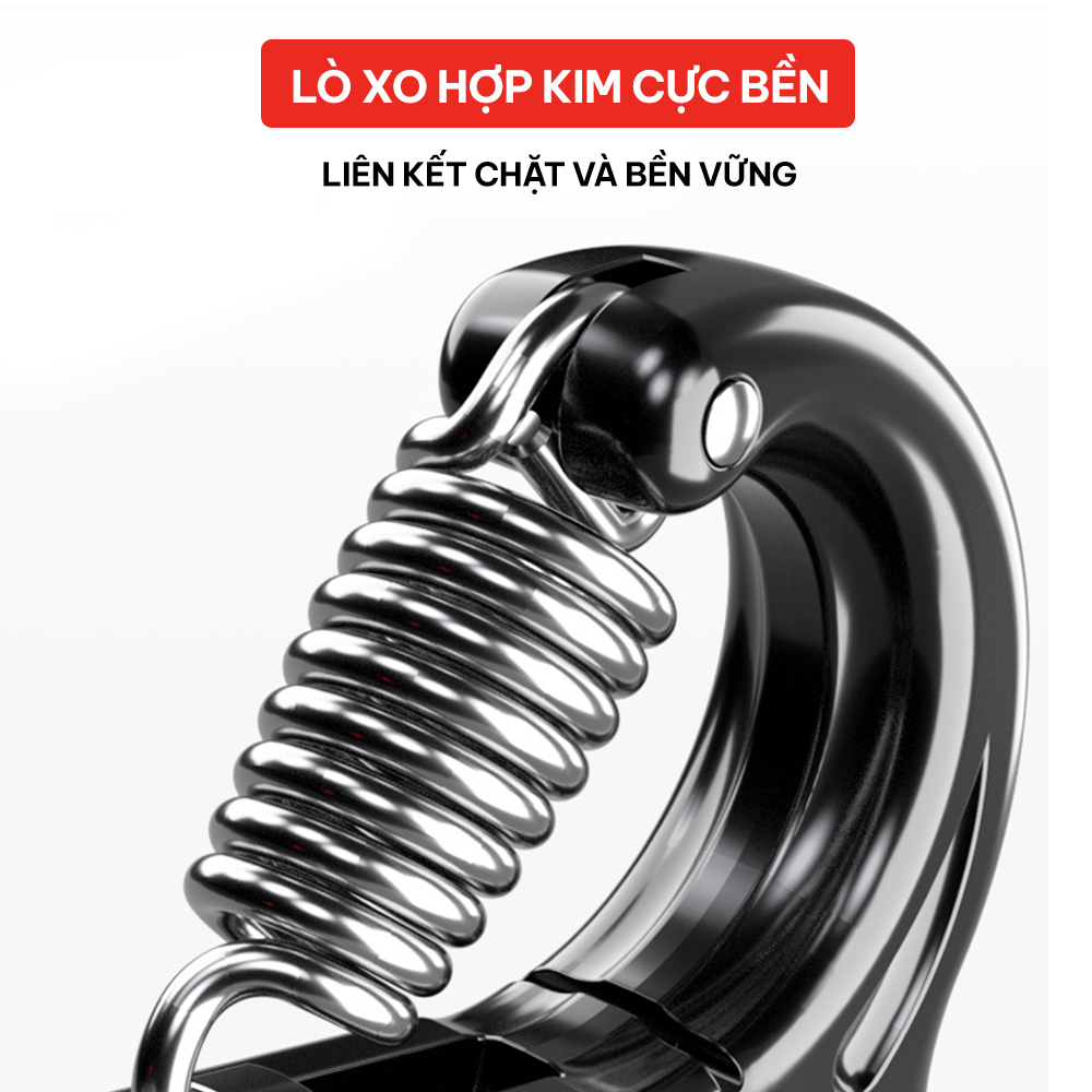 Kìm bóp tay, kìm tập tay chữ A có đếm số tự động GoodFit GF02E kìm tập cơ tay điều chỉnh lực từ 5-60kg