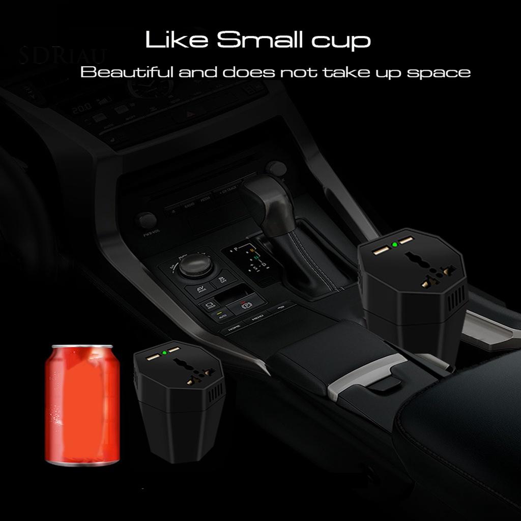 *QCDZ* Power Inverter Dual USB Port Mosquito Repellent ABS Car Cup Inverter Adapter for 12V Cars