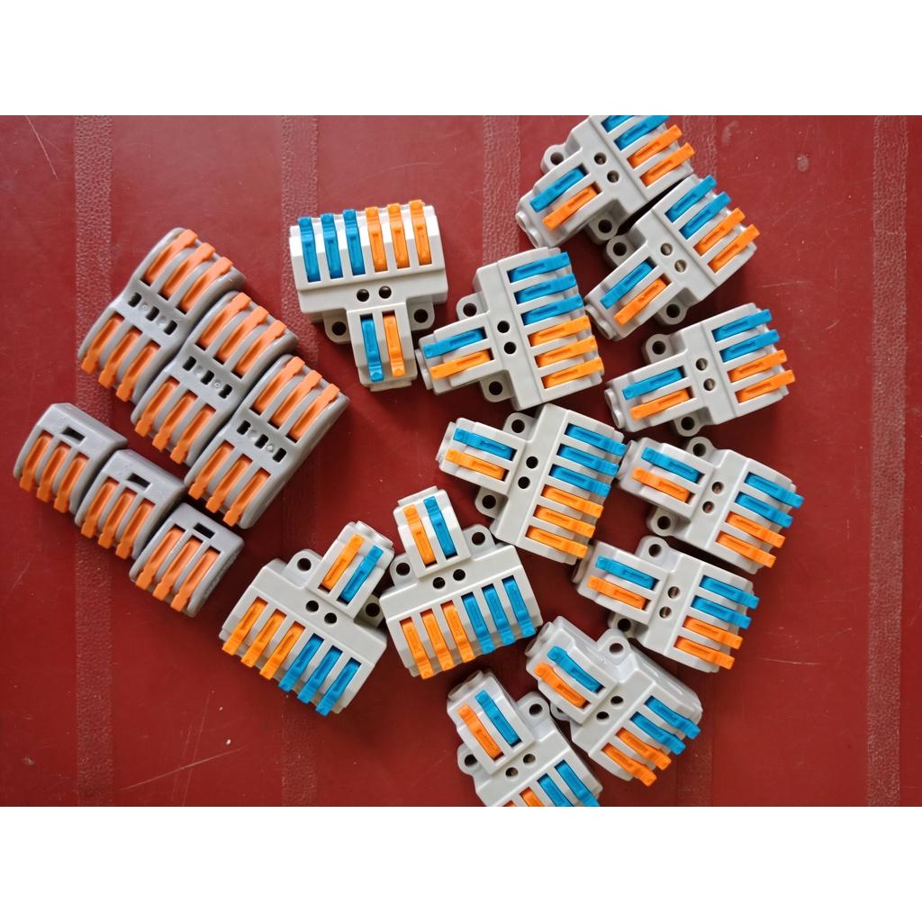 Combo 5 cút nối dây điện KV774 không cần kìm bấm, loại 2 ra 4 và loại 2 ra 6