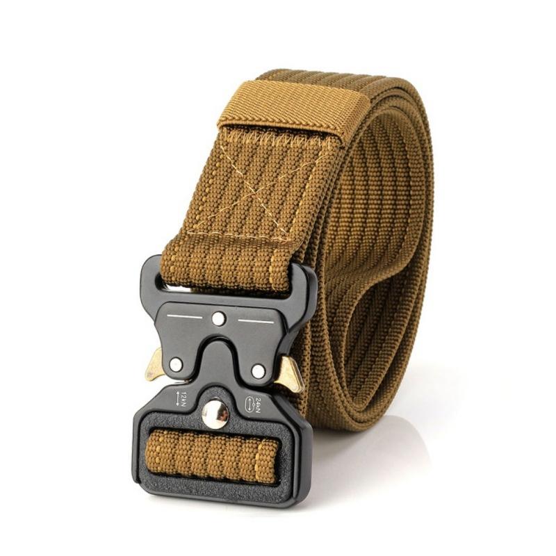 Đai Nylon Chiến Thuật Quân Đội Thắt Lưng Nam Kim Loại Cắm Khóa Quân Sự Chiến Đấu Thắt Lưng Gõ Tắt Khẩn Cấp Sinh Tồn Eo Chiến Thuật Gear