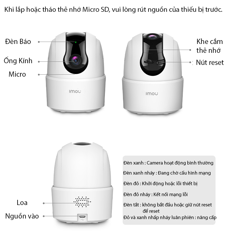 Camera wifi xoay 360 chính hãng IMOU Ranger 2C TA42P 4MP siêu sắc nét , đàm thoại 2 chiều , theo dõi chuyển động , cảnh báo tiếng trẻ khóc - Hàng Chính Hãng