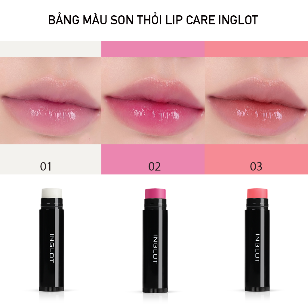 Bộ trang điểm má hồng, bắt sáng, tạo khối 3in1 Face Palette + Son dưỡng có màu Rich care - Inglot