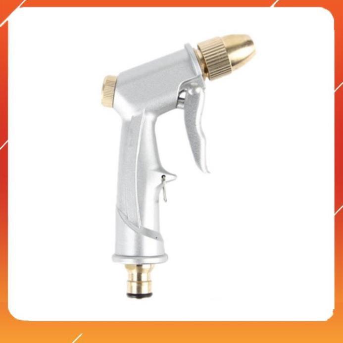 Bộ dây vòi xịt bơm nước tưới rửa, tăng áp 3 lần, loại 20m 206701Sđầu đồng, cút,nối vàng+ đai