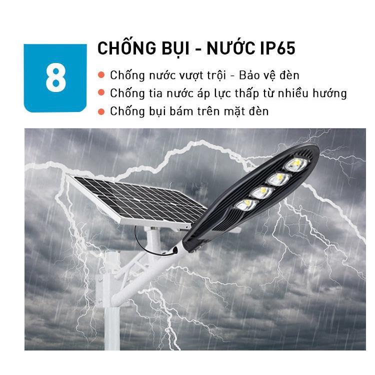 Đèn Đường Năng Lượng Mặt Trời Hình Chiếc Lá 200W - Pin Mono