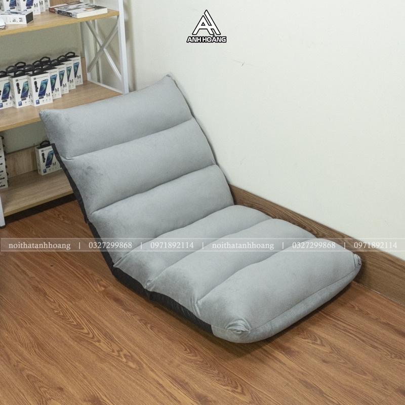 Ghế bệt Tatami size lớn dạng con sâu, 5 cấp độ gập ngã lưng, nệm nhung dày dặn, hàng nhập khẩu, mới