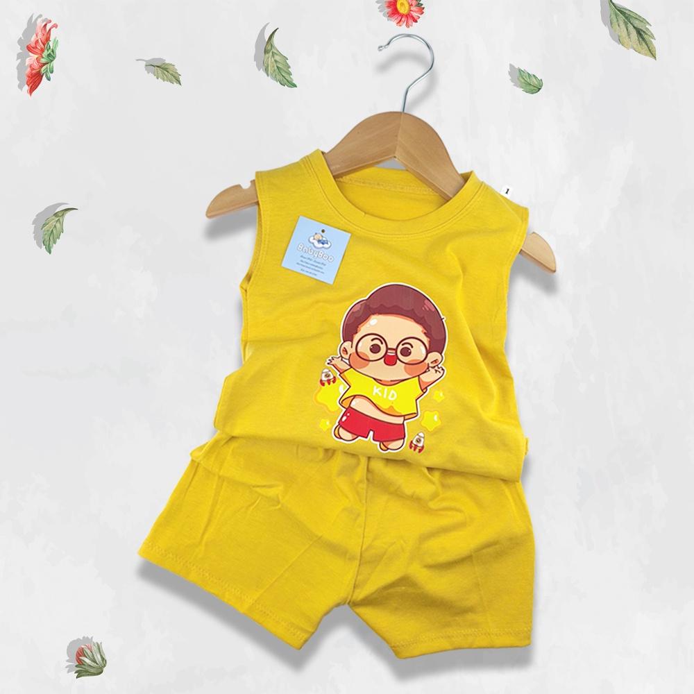 Bộ Ba Lỗ Bé Trai Bé Gái Tank Top Cotton Mặc Nhẹ, Mát, Quần Áo Mùa Hè Trẻ Em - BabyBoo-Pibo Store