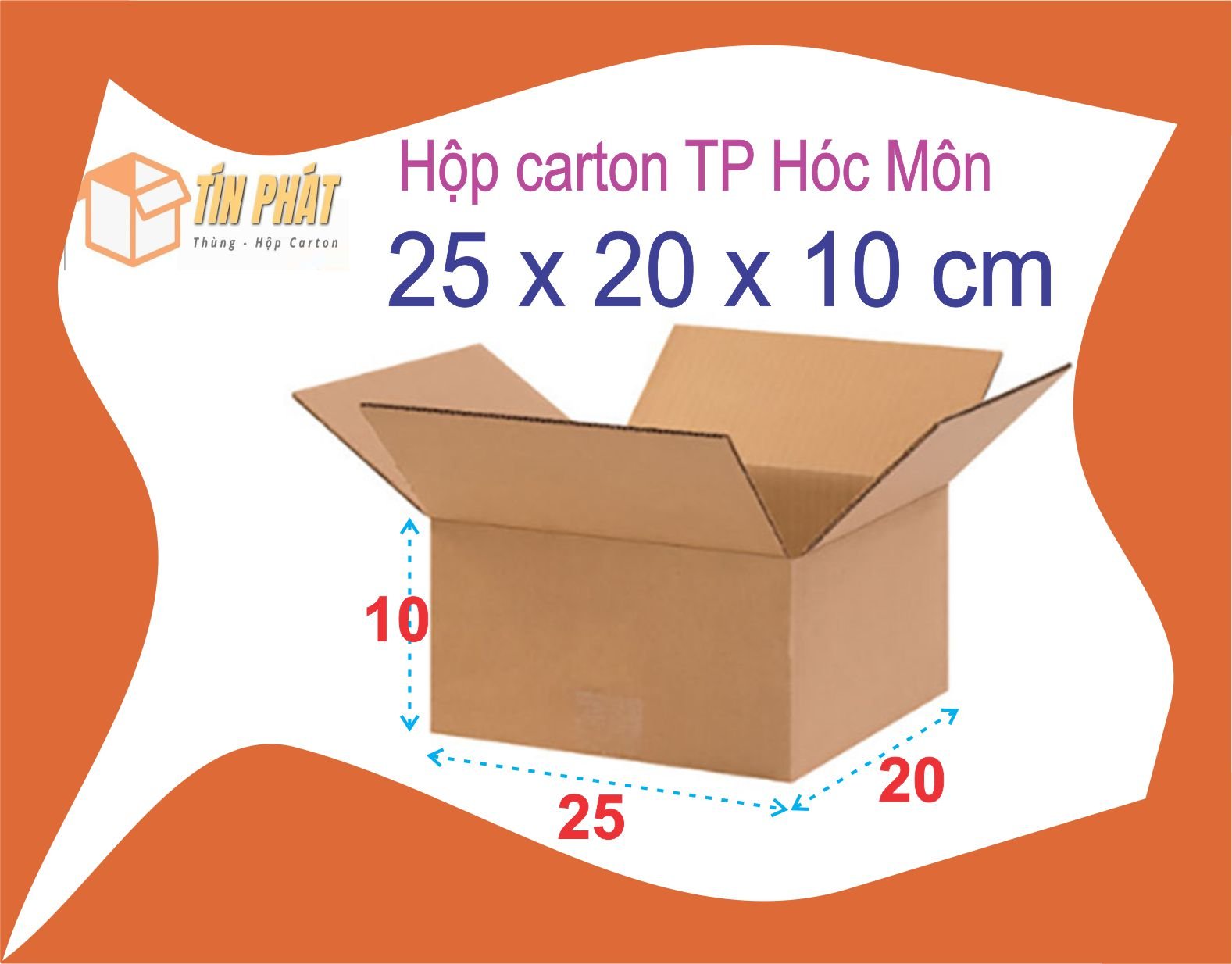 Combo 10 hộp carton 15 x 8 x 6