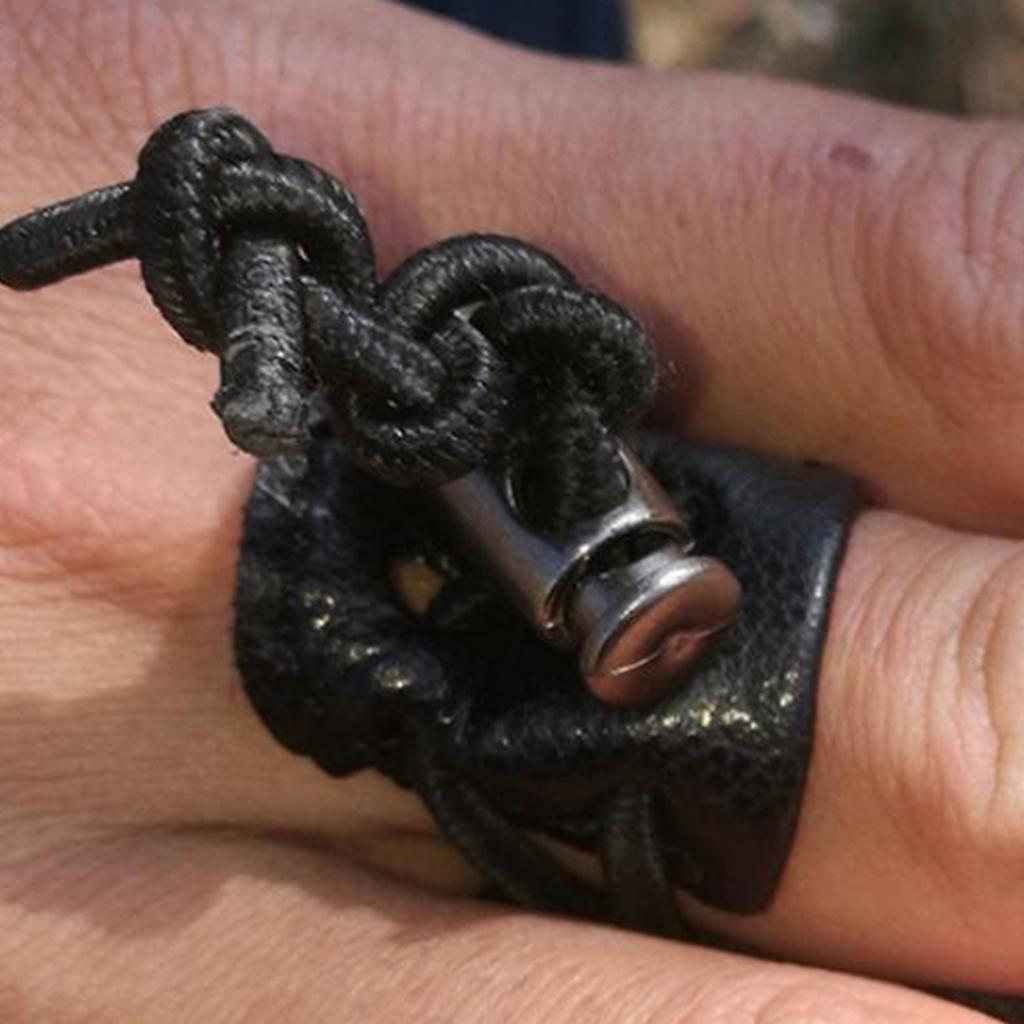 4 Pieces Outdoor Archery Finger Tabs 3 Under Tab Finger Saver Protect Guard