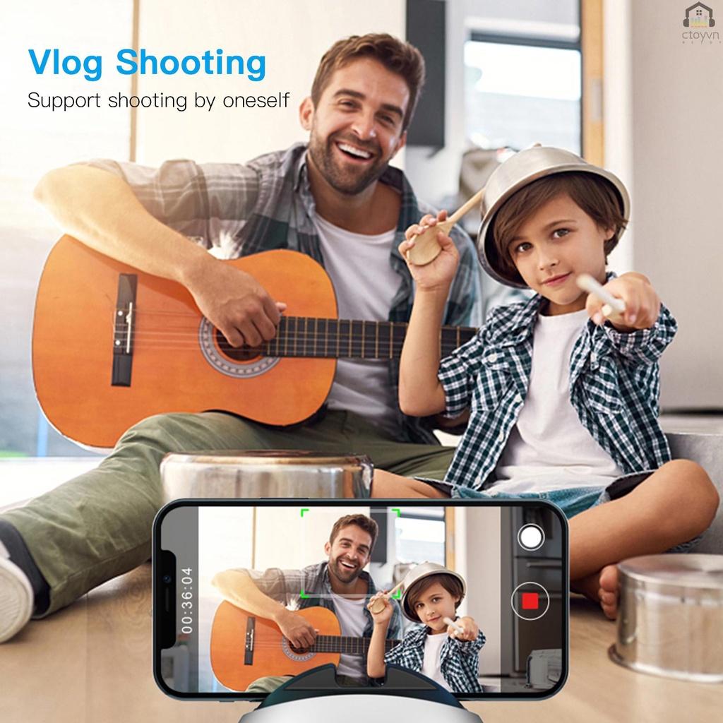 Gimbal thông minh có thể xoay 360 độ bluetooth không dây phù hợp cho mọi dòng điện thoại/camera với ốc vít 1/4inch