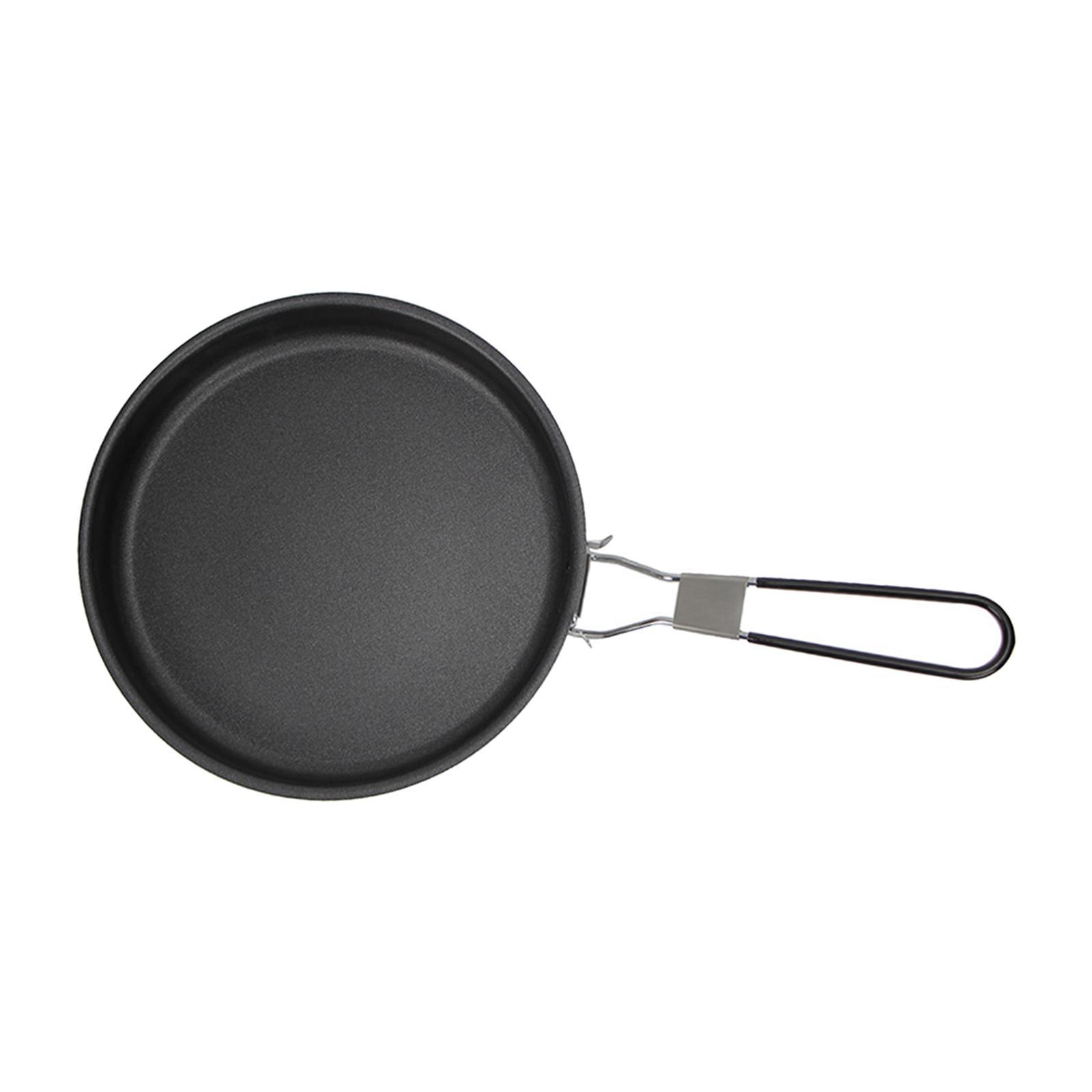 Frying Pan Camping Cookware Folding Handle Folding Pot for Backpacking