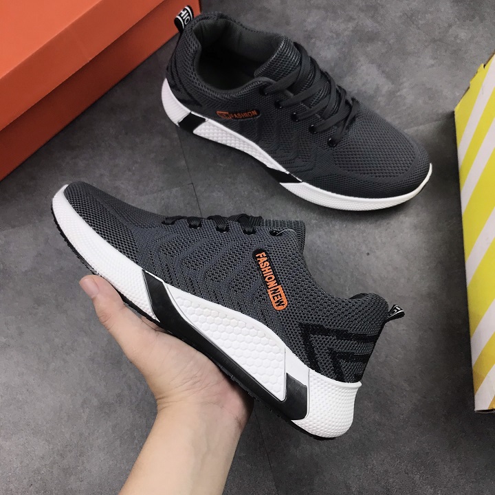 Giày Thể Thao Sneaker Nam , Đế Êm, Nhẹ Thoáng Khí, Thích Hợp Đi Chơi, Đi Hoc, Đi Làm, Đế Cao Su Đúc, Chống Trơn Trượt, Hạn Chế Mòn Đế, Miếng Lót Giày Cấu Trúc Tổ Ong Tạo Cảm Giác Êm S336