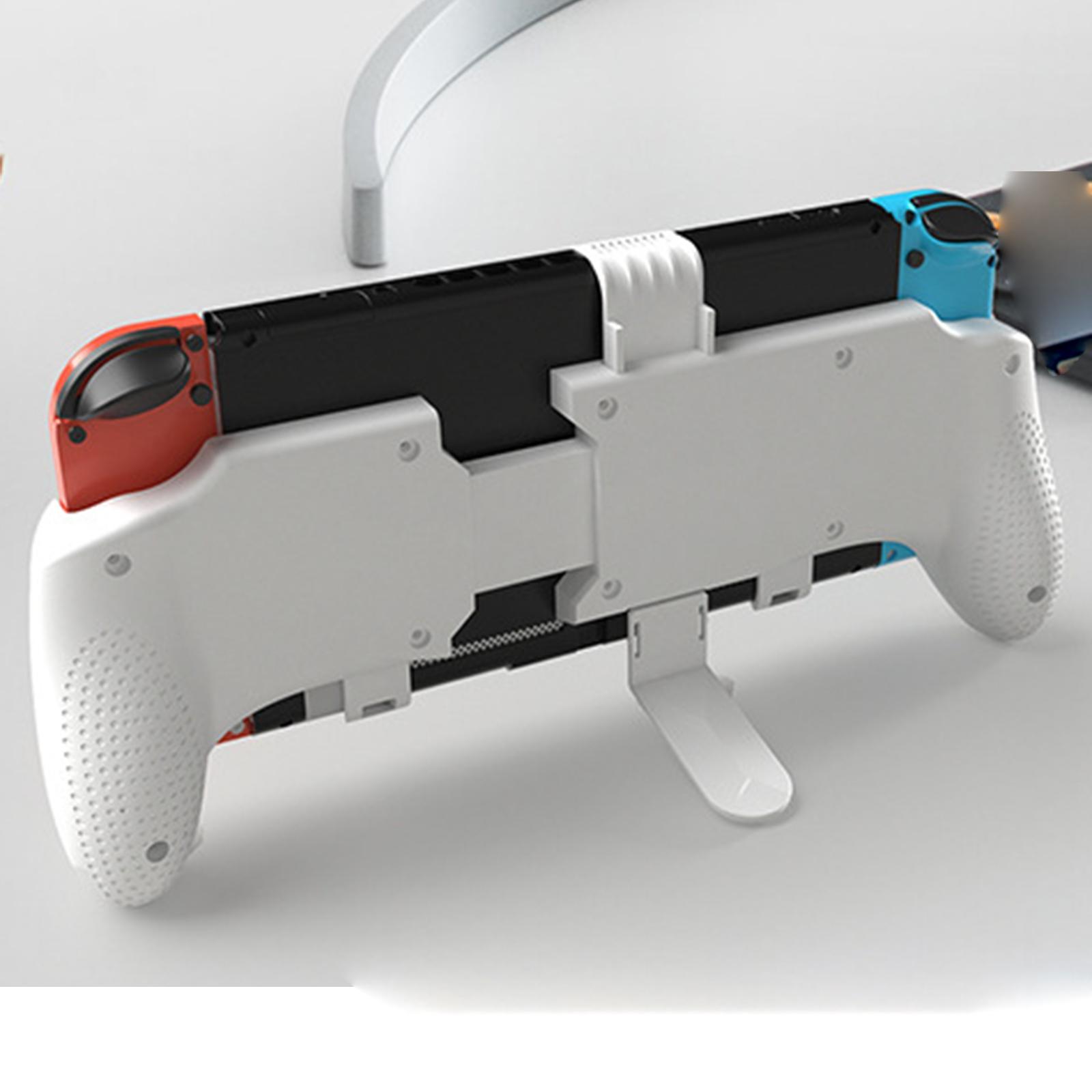 Detachable Handheld HandGrip Organizer for Switch Lite/OLED White
