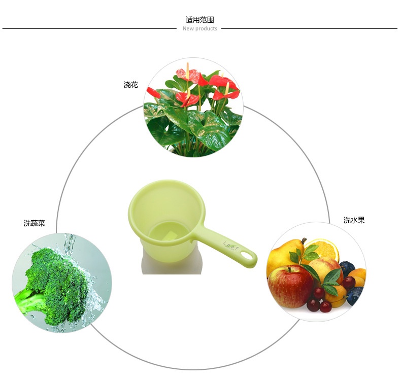Combo 03 gáo nhựa múc nước Inomata 1300ml - Nội địa Nhật Bản