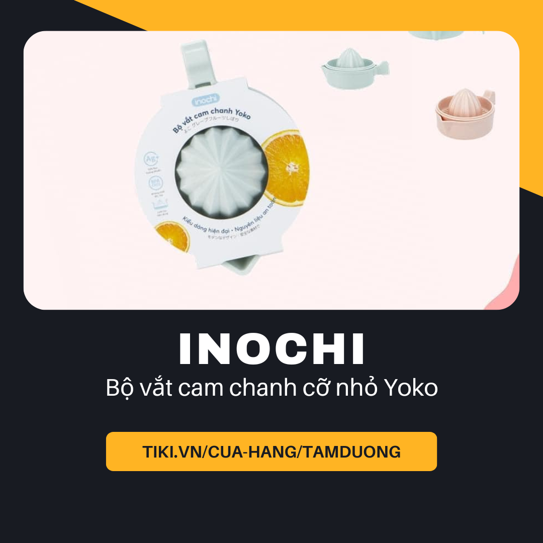 Bộ vắt cam chanh cỡ nhỏ Inochi Yoko