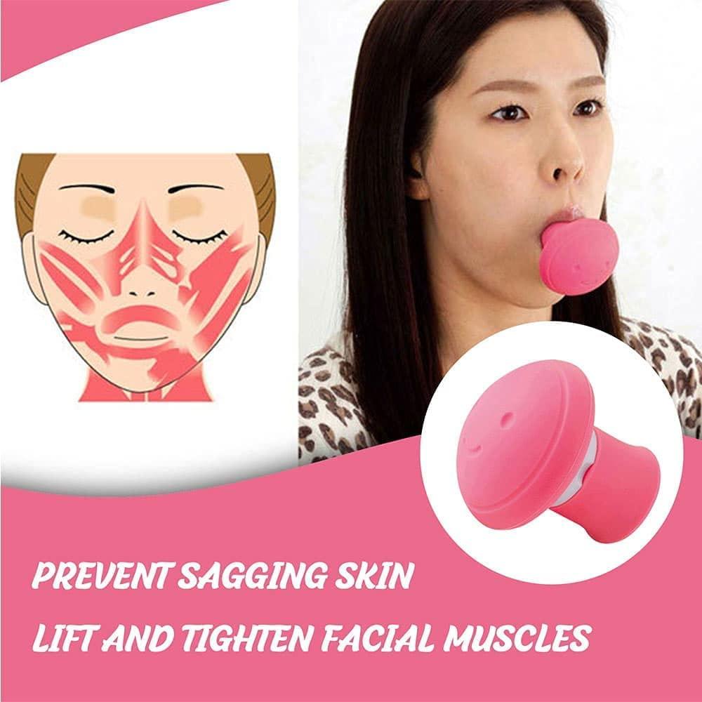 Huấn luyện cơ bắp nóng hố silica gel công cụ loại bỏ nếp nhăn v Hình dạng khuôn mặt giảm béo mặt nâng da Bài tập làm săn chắc màu cằm: màu đỏ