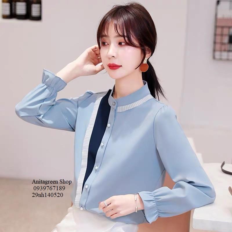 Tk14-0520-ÁO SƠ MI NỮ THANH LỊCH s-6xl