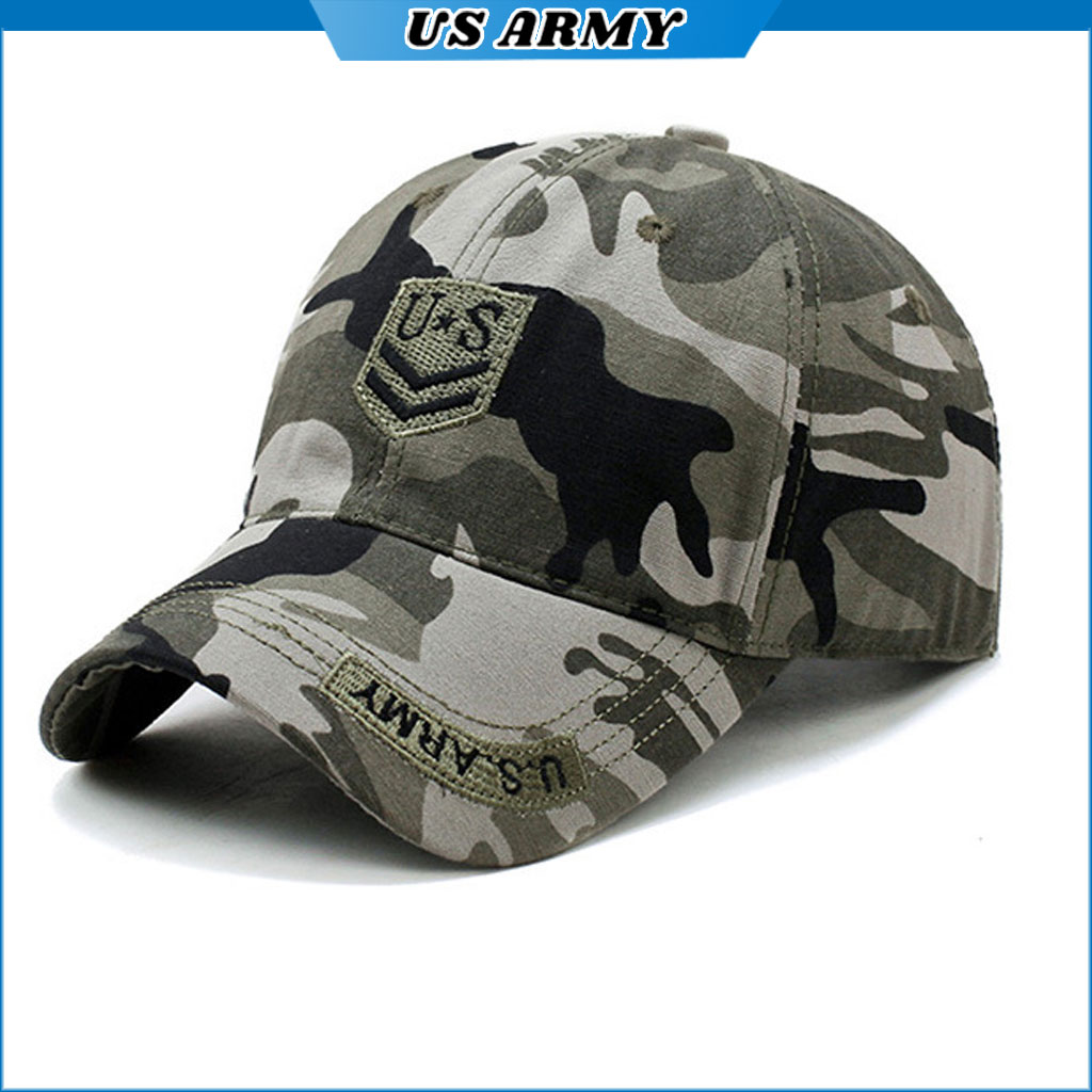 Mũ Lưỡi Trai Lính Mỹ US ARMY U890, Nón Lưỡi Trai Rằn Ri Đi Phượt Phong Cách Lính - HÀNG CHÍNH HÃNG