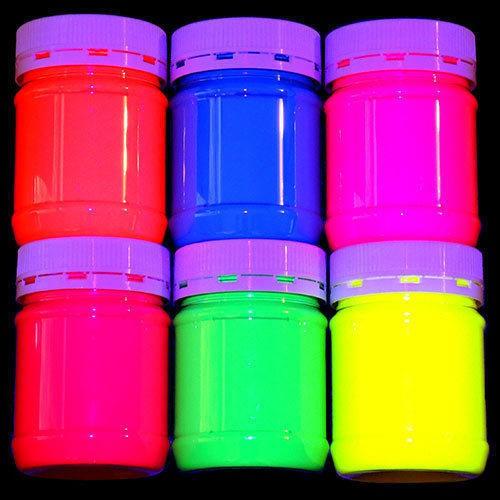 50g Sơn Luminous màu Xanh Dương dạ quang dưới đèn UV
