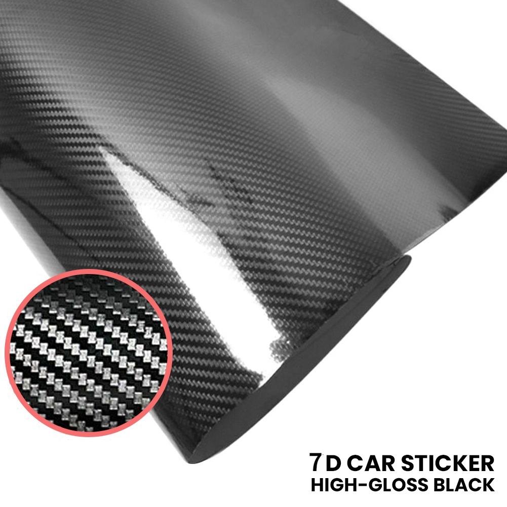 Decal carbon xám đen dán xe điện thoại laptop loại đẹp - Đen