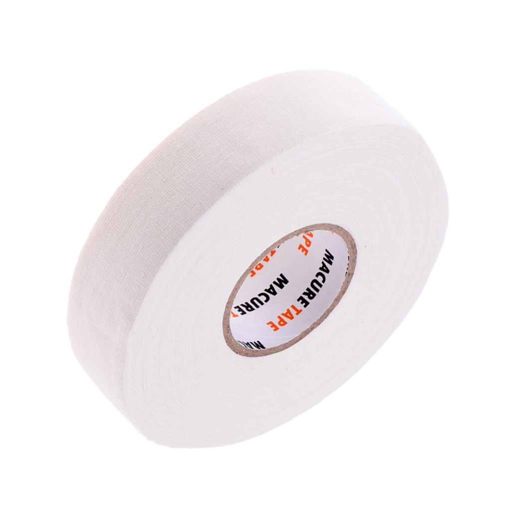 5 Roll Waterproof Adhesive Ice Hockey Cloth Stick Tape 1'' x 25yds -White