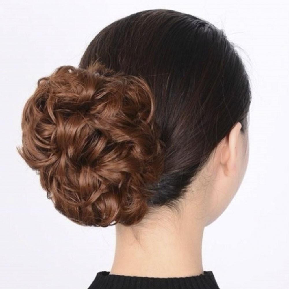 Kẹp phối tóc giả dạng xoăn mềm mại thời trang Hàn Quốc cho nữ