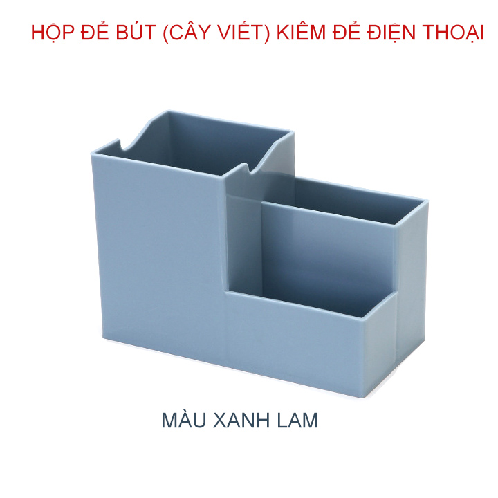 Hộp để bút-cây viết kiêm giá để điện thoại đa năng tiện dụng