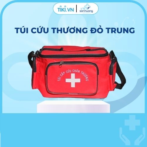 Túi cứu thương Đỏ Trung - 30cm x 20cm x 20cm