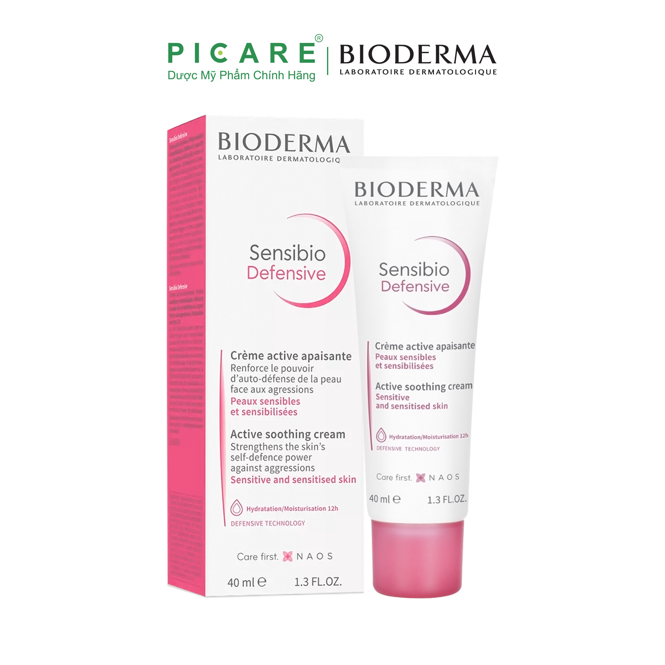 Kem Dưỡng Làm Dịu, Phục Hồi Cho Da Nhạy Cảm Bioderma Sensibio Defensive Cream 40ml