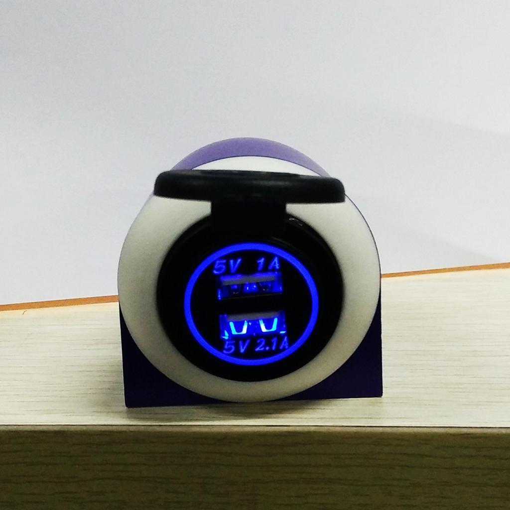 12-24V 3.1A Dual USB Charger Power Adaptor Socket Panel