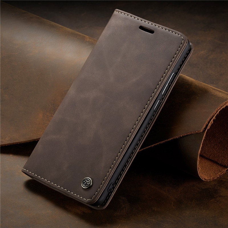 Bao da bò dạng ví dành cho Samsung Galaxy A52 mẫu case hàng nhập khẩu