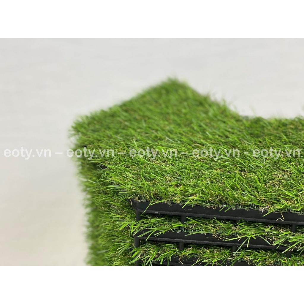Vỉ lót sàn sân vườn cỏ nhân tạo xéo xương cá 2,5cm