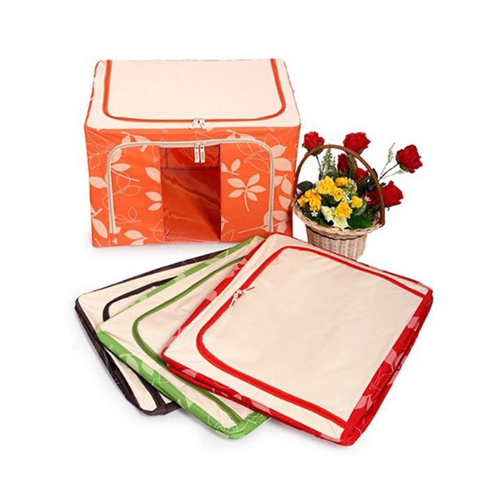 Tủ vải khung sắt 66L với họa tiết xinh xắn