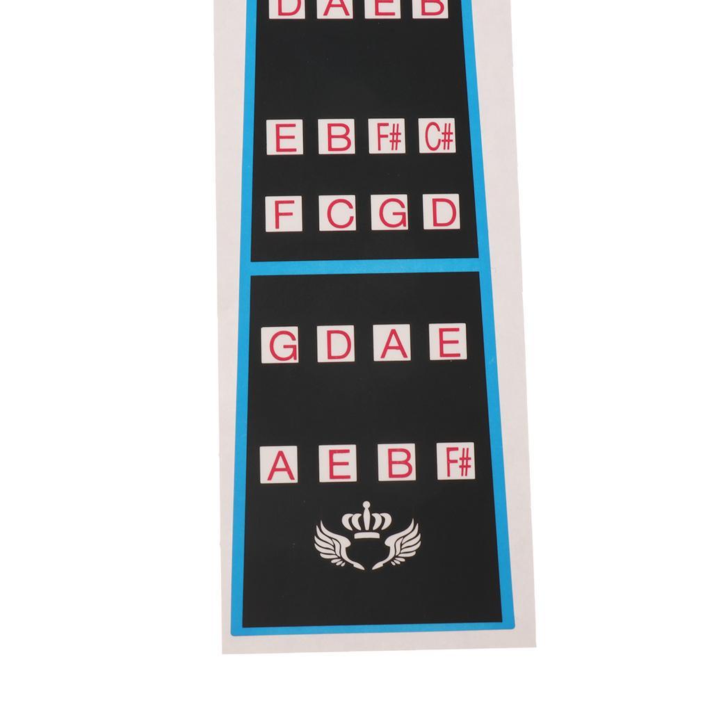 2-6pack Violin Chart Finger Sticker Guide Intonation Chart for Violin Parts 3-4
