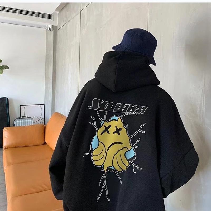 Áo hoodie nỉ ngoại ulzzang nam nữ unisex cặp đôi cá tính local brand khoác choàng bên ngoài chống nắng SO WHAT