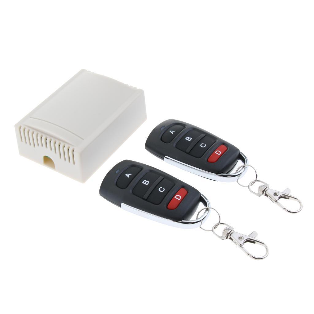4 Channel Remote Control Switch Relay Receiver and 2 433mHz 12V