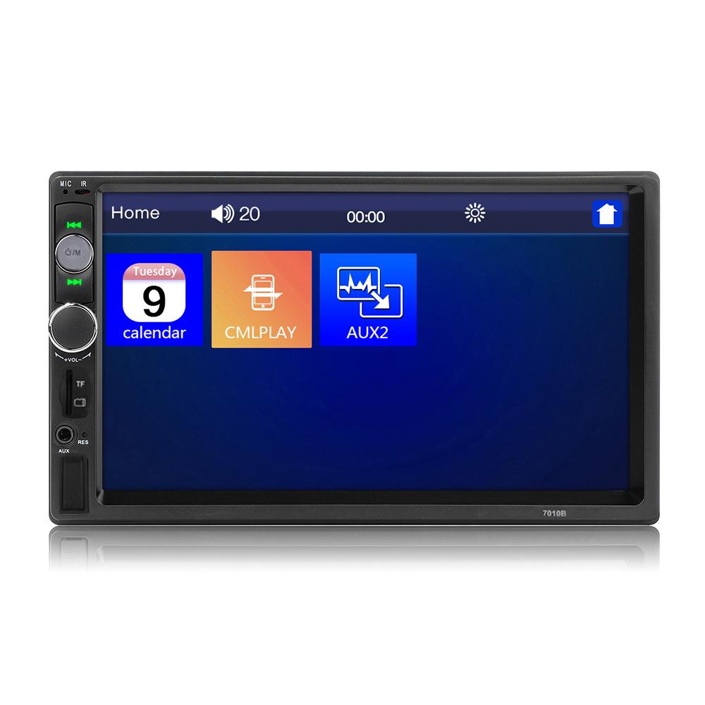 7-inch Double Din Car Stereo Receiver 2 Din Car Radio Autoradio Touchscreen BT MP5 Player with Reversing Camera