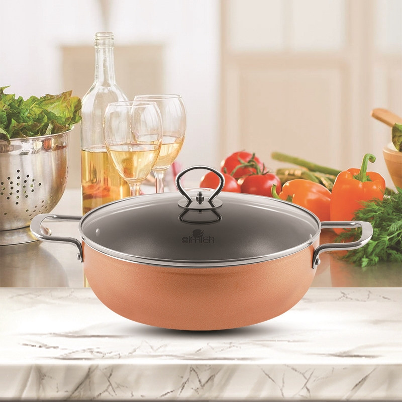 Nồi lẩu chống dính vân đá Smartcook SM-5552KMB size 26cm Chính Hãng Elmich