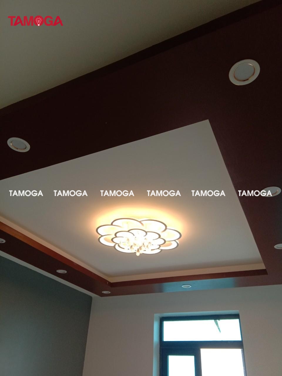 Đèn ốp trần trang trí pha lê hình đám mây TAMOGA YEZA 2881