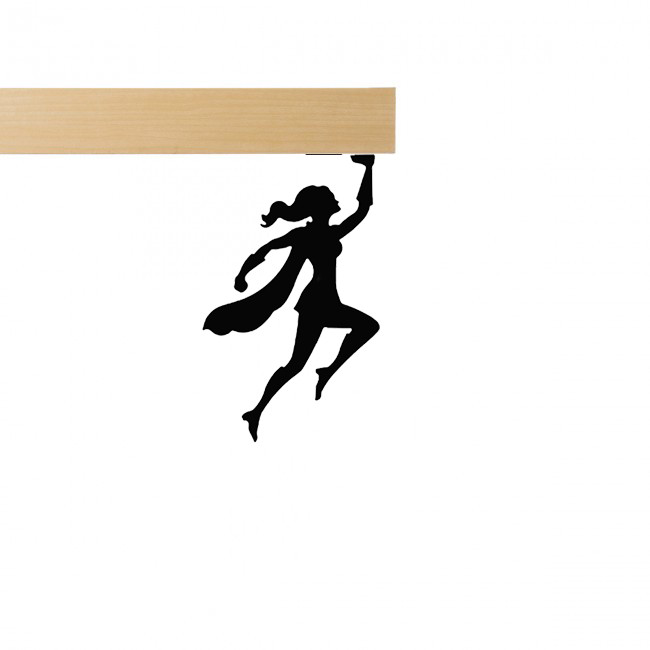 Sticker Kim Loại Nam Châm Trăng Trí 3D Hình Wonman Hero