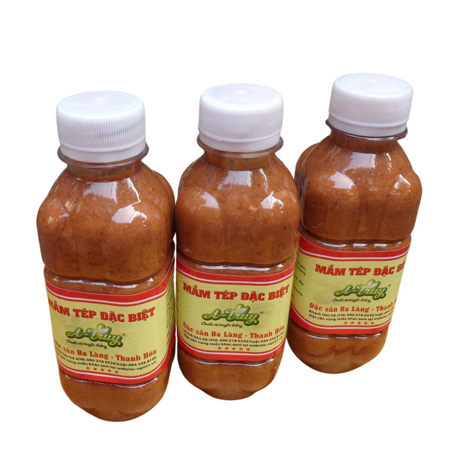 Combo 3 chai mắm tép đặc biệt chưng thịt đặc sản Ba làng - Thanh Hóa (3 chai 300g) (nhãn hiệu A-Truy)