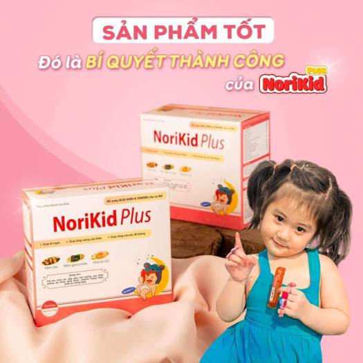 Combo 2 hộp Siro Ăn Ngon Cho Bé Norikid Plus Cải Thiện Biếng Ăn, Hỗ Trợ Tiêu Hóa Cho Bé