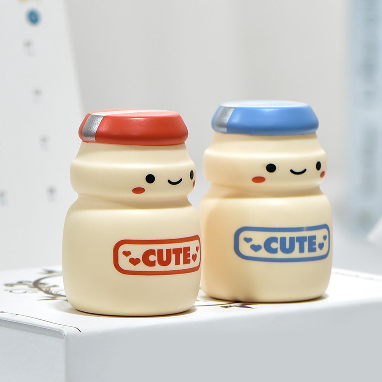 LED Yakult Bottle Night Light Button Battery for Children Girl Gifts Bedroom