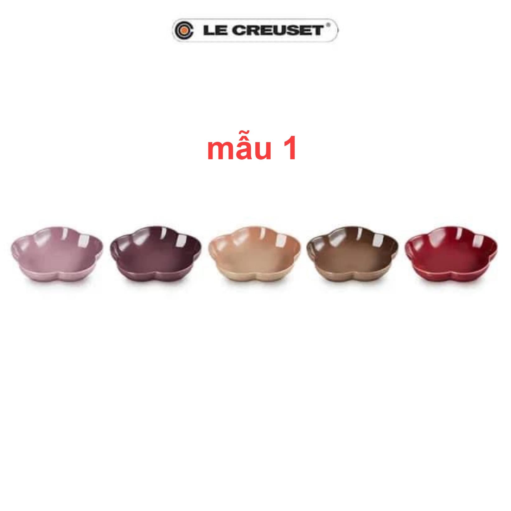 Set 5 đĩa hoa sâu lòng Le Creuset 20cm Hàng chính hãng