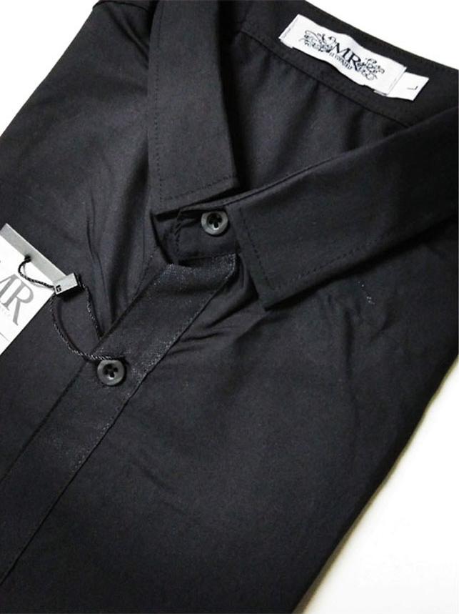 Áo Sơ Mi Nam Đen Trơn SM01