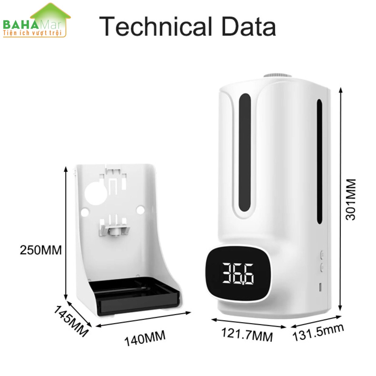 MÁY TÍCH HỢP 2 TRONG 1 ĐO NHIỆT ĐỘ VÀ PHUN CẢM ỨNG RỬA TAY KHỬ TRÙNG TỰ ĐỘNG K9Pro Plus "BAHAMAR" Tự động đo nhiệt độ và phun nước rửa tay diệt khuẩn hiệu quả tránh lây nhiễm chéo