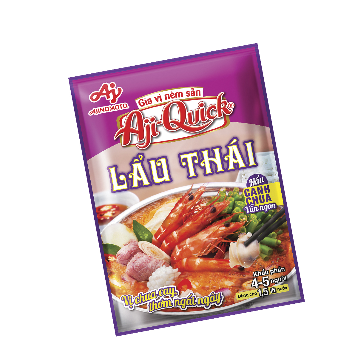 Combo 6 Gói Gia Vị Nêm Sẵn Aji-Quick® Lẩu Thái 50g/Gói