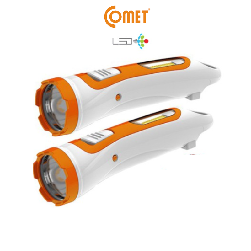 Đèn Pin Sạc Tích Điện LED Comet CRT453 2W Đa Năng Đèn Pin Cầm Tay Siêu Sáng 4h liên tục