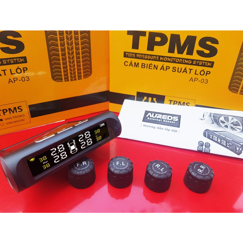 Cảm biến áp suất lốp (TPMS) van ngoài - cắm tẩu cho ô tô