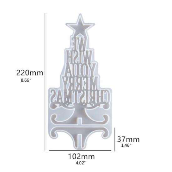 Khuôn Resin Hình Cây Thông Giáng Sinh Để Bàn Trang Trí Noel - Trường Thịnh Sài Gòn