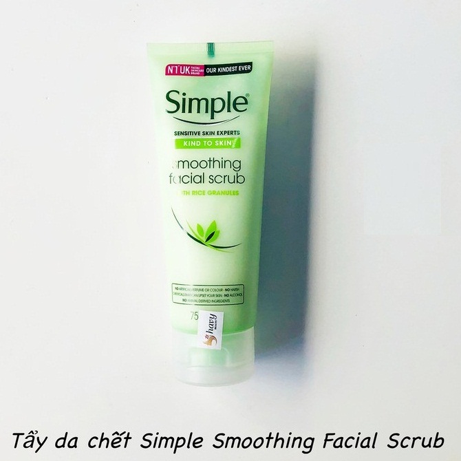 Tẩy Da Chết Simple Kind To Skin Smoothing Facial Scrub 75ml